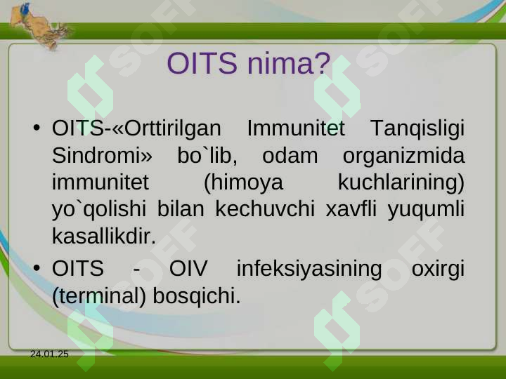 Oit's Rasmla OIV.OITS haqida tushuncha