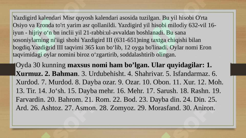 Kalendarlar Rasm Kalendarlar va uning turlari. Sharq mamlakatlari kalendarlari. Eron va ...