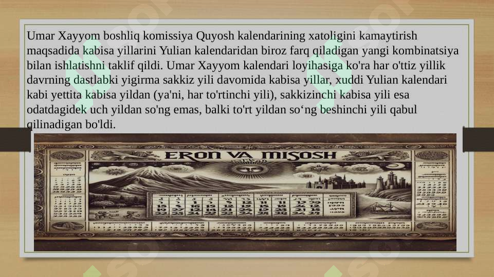 Kalendarlar Rasm Kalendarlar va uning turlari. Sharq mamlakatlari kalendarlari. Eron va ...