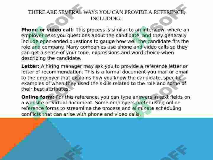 Giving Reference Giving reference