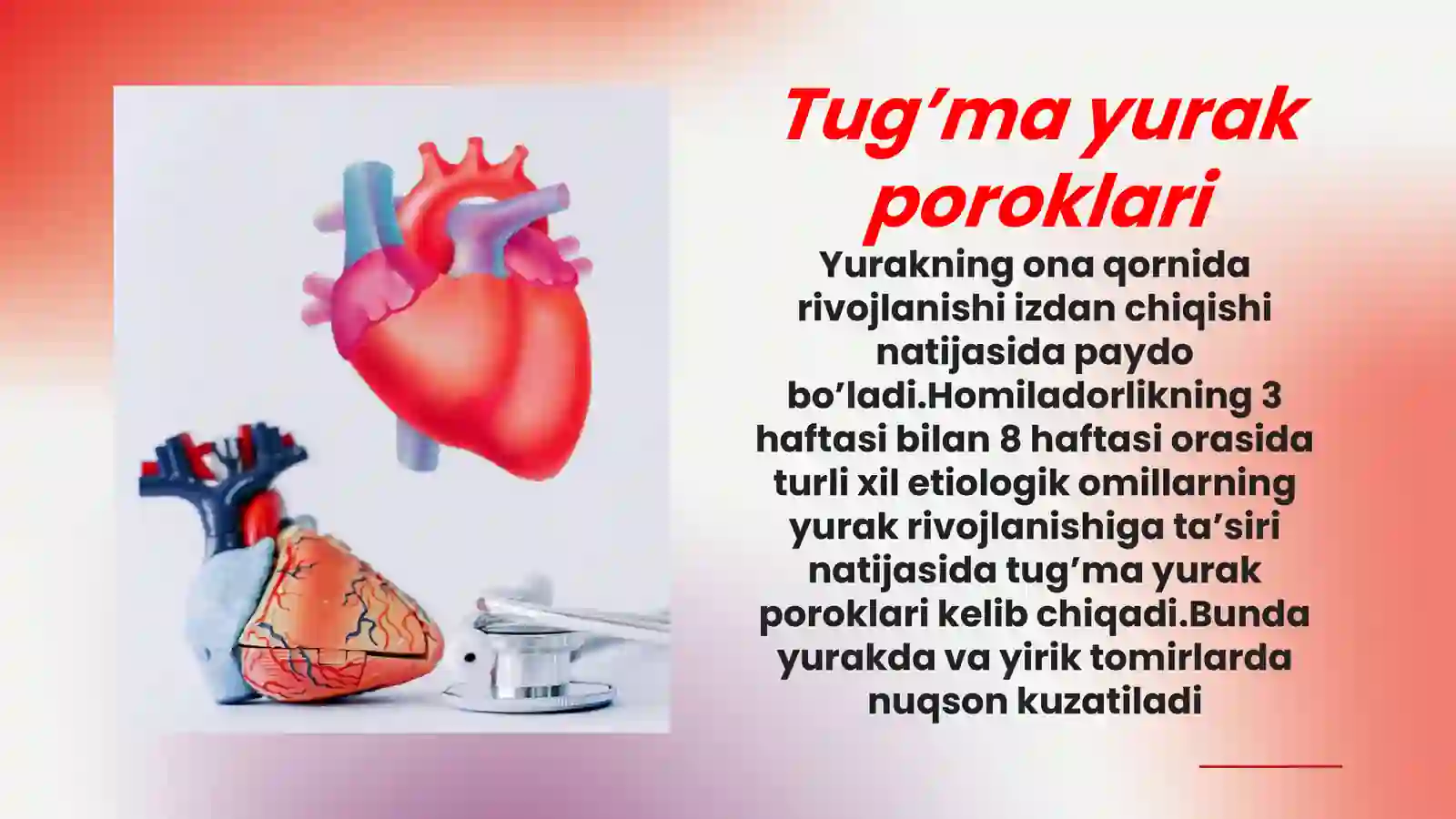 Yurak Ritm Tugʻma yurak nuqsonlari, yurak paroklari