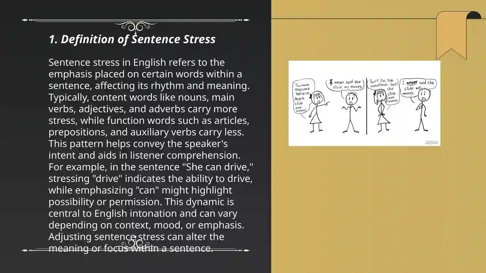 Sentence Strss Sentence Stress
