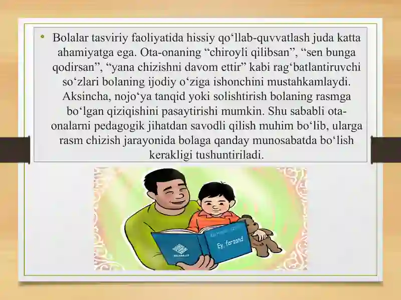 Onalar Rasimi Ota-onalar bilan hamkorlikda rasm ishlash