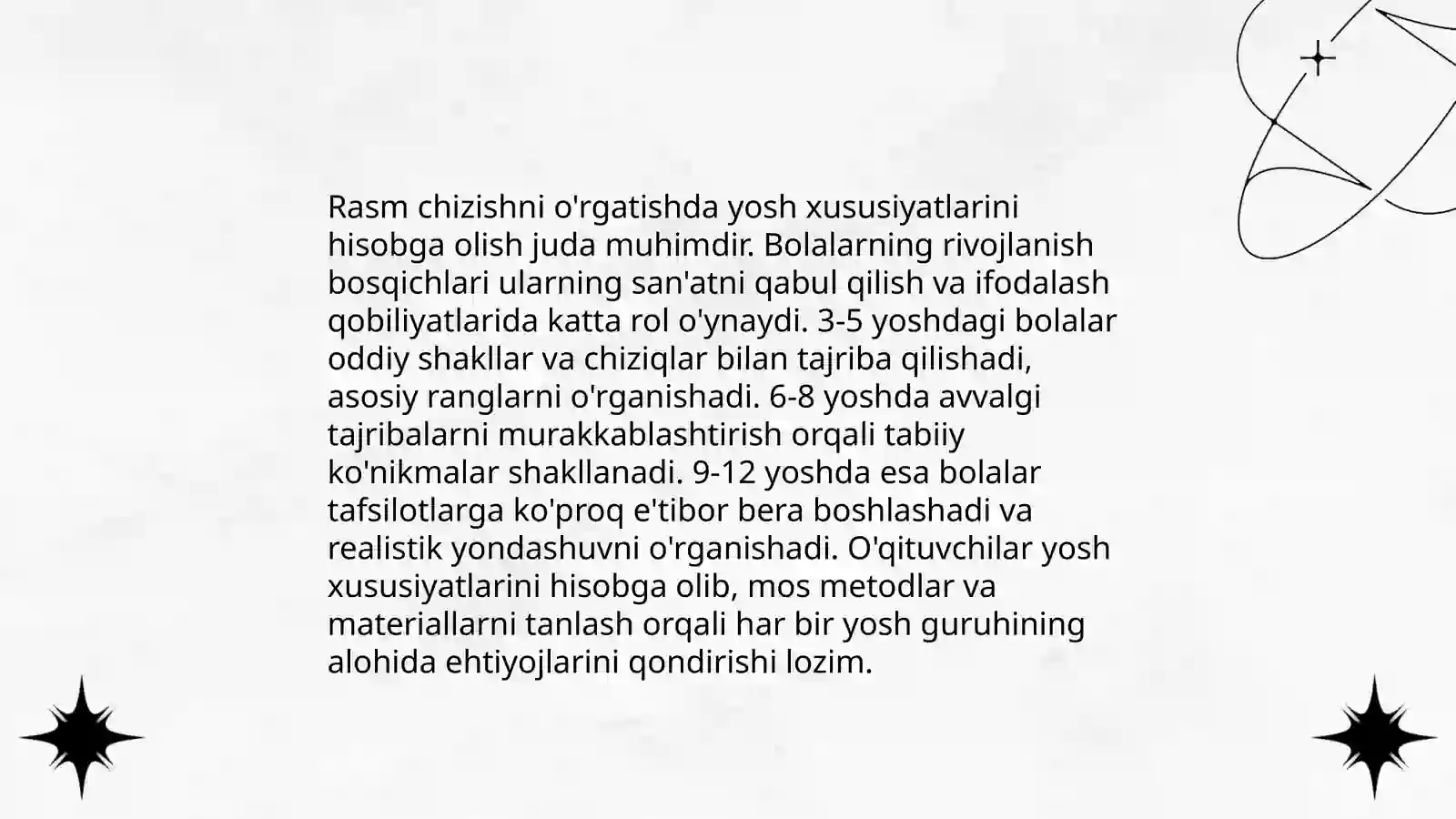 Formadagi Rasm Turli yoshdagi bolalar guruhida rasm chizishga o'rgatish metodlari